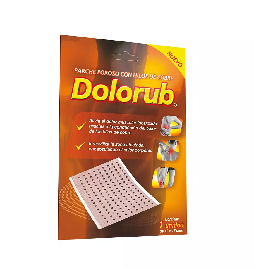 Dolorub: Parche Proso con Hilos de Cobre 1und.