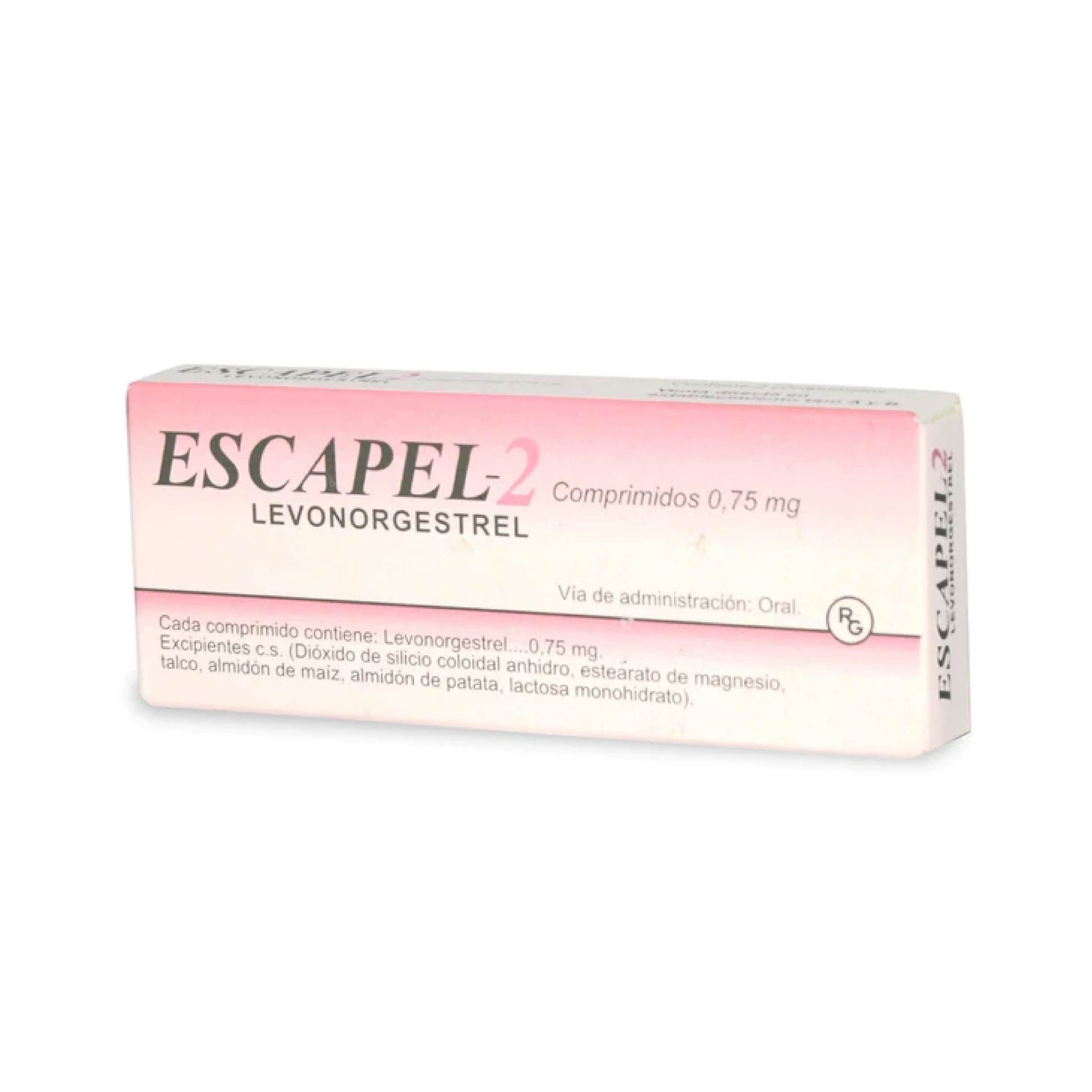 Escapel-2 Levonorgestrel 0,75 Mg 2 Comprimidos - Farmauno.cl