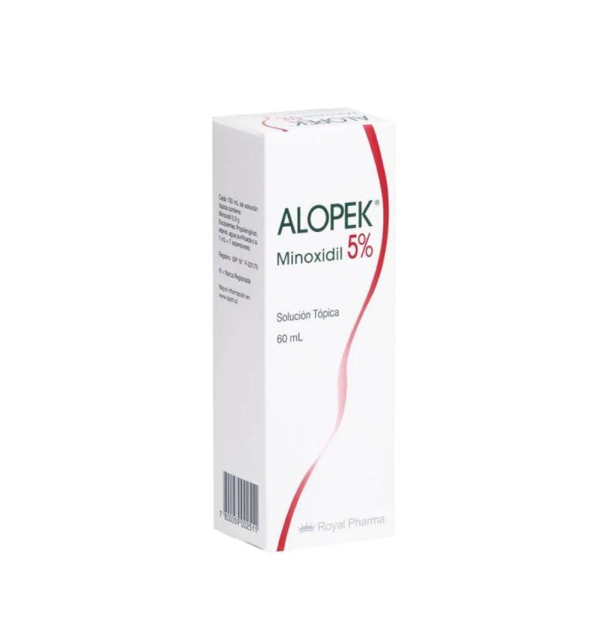 Alopek Minoxidil 5 Solución Tópica 60 Ml Farmaunocl 8327